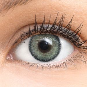 Graue Farbige Kontaktlinse "Bella Gray" ohne Sehstärke Dioptrien von Glamlens by MeralenS