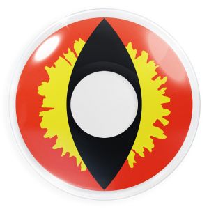 &#128293;Final Sale&#128293;  Farbige gelb-orange Kontaktlinsen für Cosplay und Halloween - Dragon Eye von MeralenS - 1 Paar (2 Stück)