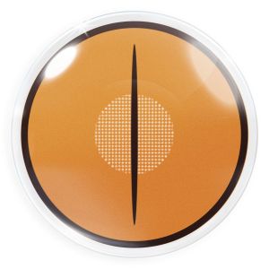 Farbige orange Kontaktlinsen für Cosplay und Halloween - Demon Cat Eye Orange von MeralenS - 1 Paar (2 Stück)