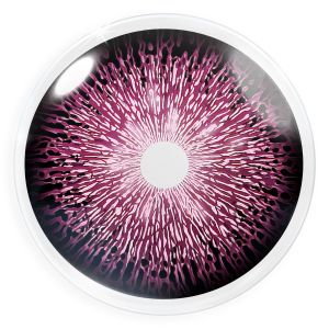 Farbige lila Kontaktlinsen für Cosplay und Halloween - Galaxy Purple von MeralenS - 1 Paar (2 Stück)