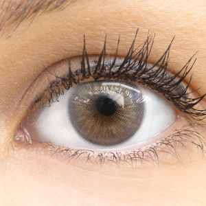Glamlens Garda Gray - Natürlich Aussehende Dezente Farbige Kontaktlinsen ohne Stärke - 3 Monate Farbig