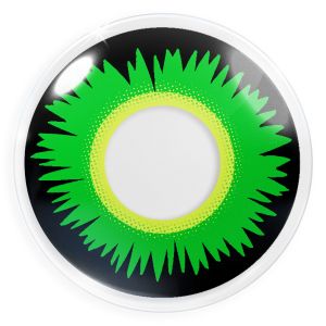 Das Produktfoto zeigt unsere Crazy grüne Kontaktlinse Green Werewolf