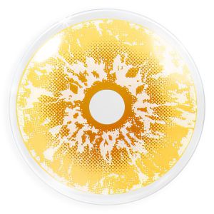 &#128293;Final Sale&#128293;  Farbige gelbe Kontaktlinsen für Cosplay und Halloween - Ice Yellow von MeralenS - 1 Paar (2 Stück)
