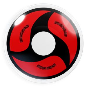 Itachi Manga Sharingan Kontaktlinsen – Rote Cosplay Anime Linsen von MeralenS – 1 Paar (2 Stück)