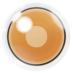  Farbige braune Kontaktlinsen für Cosplay und Halloween - Demon Brown Ring von MeralenS - 1 Paar (2 Stück)