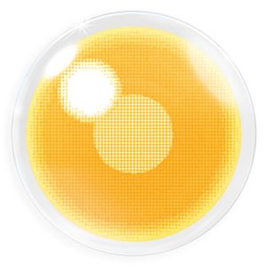 Farbige gelbe Kontaktlinsen für Cosplay und Halloween - Demon  Yellow von MeralenS - 1 Paar (2 Stück)
