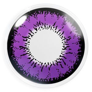 Farbige lila Kontaktlinsen Purple Flower für Cosplay und Halloween von MeralenS