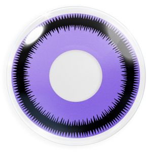  Farbige lila Kontaktlinsen für Cosplay und Halloween - Purple Lunatic von MeralenS - 1 Paar (2 Stück)