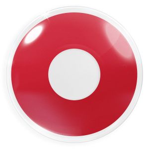 🔥Final Sale🔥  Farbige rote Kontaktlinsen ohne Stärke für Cosplay und Halloween - Red Devil von MeralenS - 1 Paar (2 Stück)