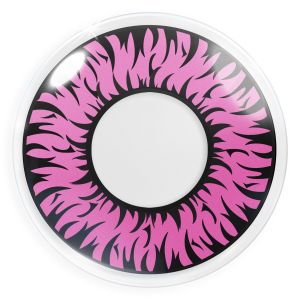 🔥Final Sale🔥  Farbige rosa Kontaktlinsen für Cosplay und Halloween - Werewolf Pink von MeralenS - 1 Paar (2 Stück)