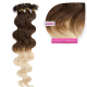 Bondings Keratin Echthaar Extensions Ombre #04/613 – Gewellt – 50cm oder 60cm – 1g Strähnen