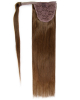 Pferdeschwanz Echthaar Ponytail Haarteil Extensions 06 - Mittelbraun
