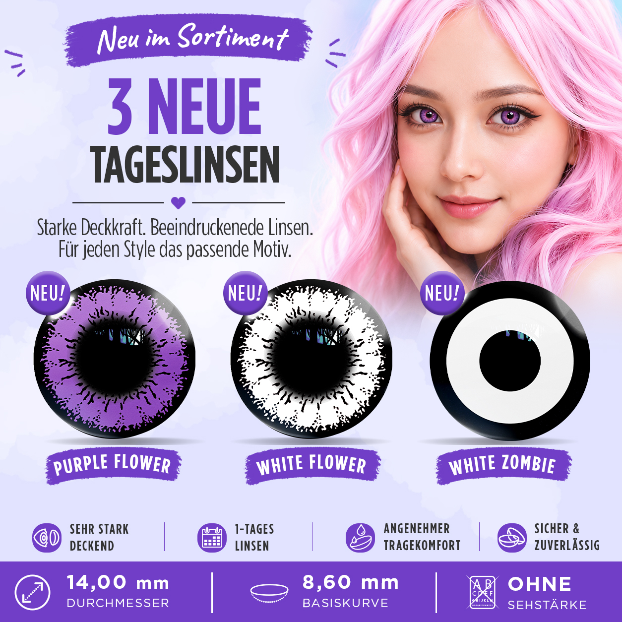 3 neue MeralenS Tageslinsen